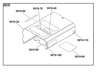 Part Location Diagram of 6914 Briggs and Stratton Assembly, Panel, Front